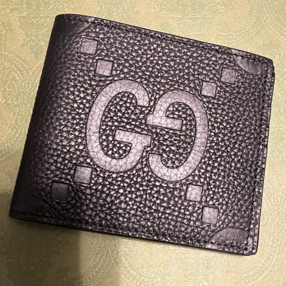 Gucci Black Key & Card Holder with Monogram Design